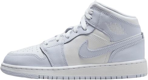Air Jordan 1 Mid Big Kids 'Shoes (FD8780-400 ، Cobalt Bliss/Neutral Gray/White) Size 7 in Kuwait