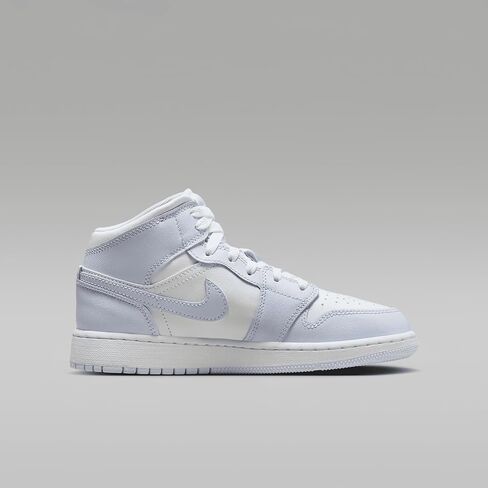 Air Jordan 1 Mid Big Kids 'Shoes (FD8780-400 ، Cobalt Bliss/Neutral Gray/White) Size 7 in Kuwait