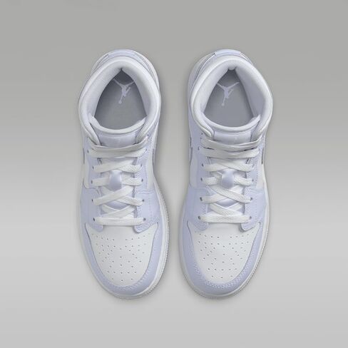 Air Jordan 1 Mid Big Kids 'Shoes (FD8780-400 ، Cobalt Bliss/Neutral Gray/White) Size 7 in Kuwait