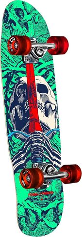 Powell Peralta Mini Ray Rodriguez Skull & Sword Skateboard Cruiser Cult ، Mint/Navy ، 8.0 "× 30" in Saudi Arabia