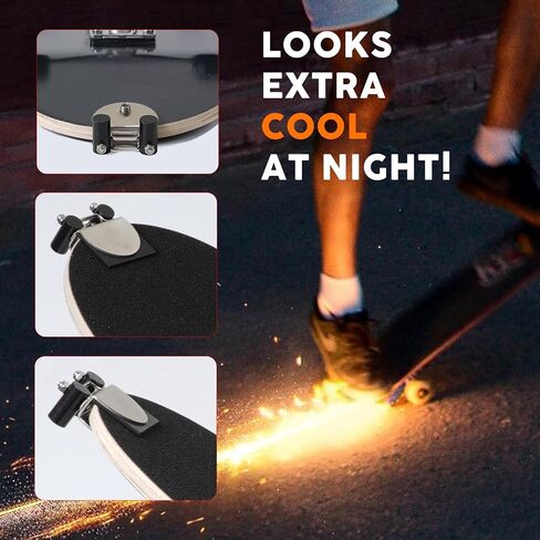 جهاز Skateboard Spark - ملحق Skatoboard Spark ، ملحق Tail لوح التزلج يمكنه توليد شرارات رائعة ، دعامة رائعة للطلاء في الشوارع والتصوير الفوتوغرافي. in Saudi Arabia