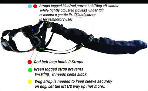 K9 TailSaver® Dog Tail Protector,USA Owned,Protects Injuries and Wounds,Recovery Guard,Adjustable (57-90lb,Tails 10.5-18.5" Large) in Saudi Arabia