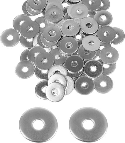 60PCS M5 Flat Washer Stainless Steel Sealing Ring, Inner Diameter 5mm, Outer Diameter 12mm, Thickness 1mm in Saudi Arabia