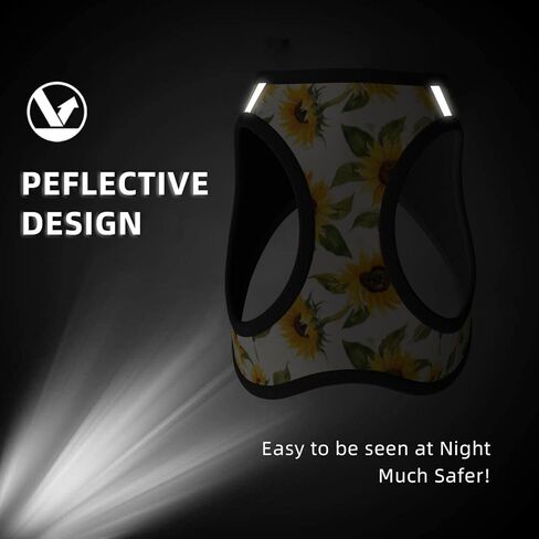 American Star Flag No Pull Dog Harness and Leash Set, Reflective Vest for Small Dogs, Adjustable Breathable Cute Classic Mesh Puppy Harness for Walking Hiking,Medium in Kuwait