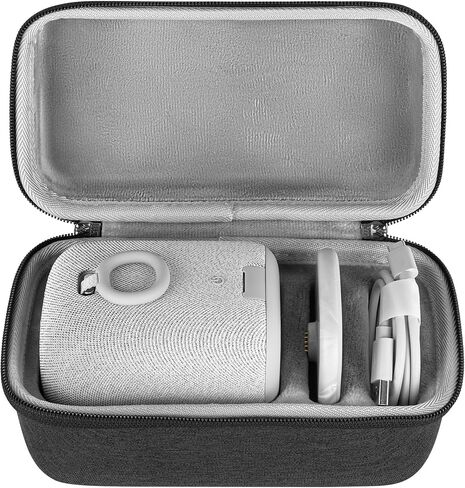 Geekria Shield Speaker Case Compatible with Sony LinkBuds Wireless Portable Speaker Hard Protective Case, Replacement Hard Shell Portable Speaker Protective Carrying Bag with Keychain Hook (Gray) in Saudi Arabia