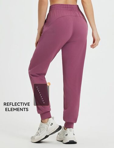 baleaf Women's Joggers Running Hiking Pants with Zipper Pockets Lightweight Athletic Travel Sweatpants Workout Jogging in Saudi Arabia