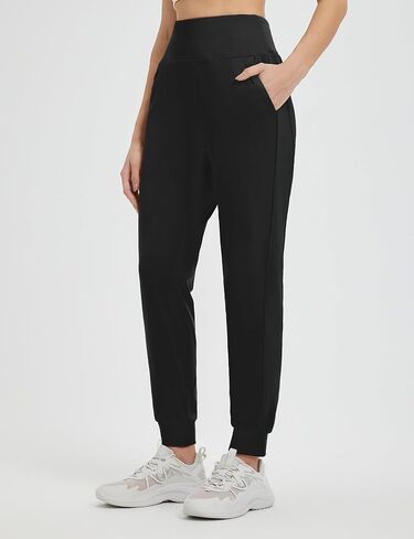 baleaf Women's Fleece Lined Joggers Water Resistant Hiking Pants High Waisted Winter Thermal Sweatpants Zipper Pockets in Saudi Arabia