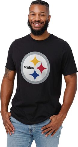 FOCO Men's Men NFL Team Logo Shirt Shirt ، أسود ، كبير in Saudi Arabia