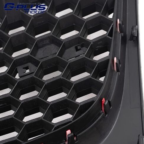 G-PLUS Front Bumper Hood Grille W/Red Trim, Compatible with Volkswagen Golf 7.5 2017-2019, 5GM853651AGCEE, 5GM853651AJCEE in Saudi Arabia