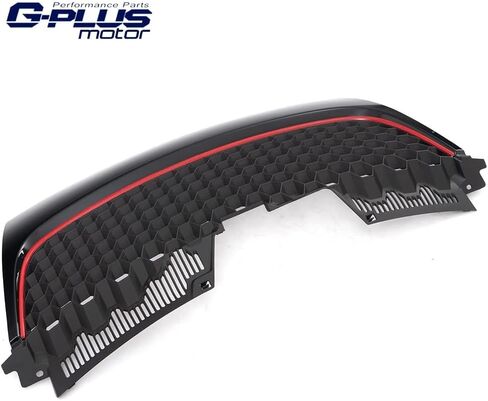 G-PLUS Front Bumper Hood Grille W/Red Trim, Compatible with Volkswagen Golf 7.5 2017-2019, 5GM853651AGCEE, 5GM853651AJCEE in Saudi Arabia