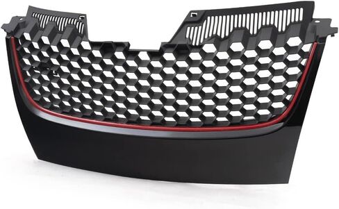 G-PLUS Front Bumper Hood Grille W/Red Trim, Compatible with Volkswagen Golf 7.5 2017-2019, 5GM853651AGCEE, 5GM853651AJCEE in Saudi Arabia