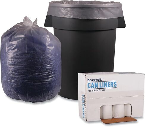 Boardwalk 537 Super Super Heaavy Repro Can Liner ، 38x58 ، 1.4 Mil ، 60gal ، CLR ، 10 BG/RL ، 10RL/CT in Saudi Arabia
