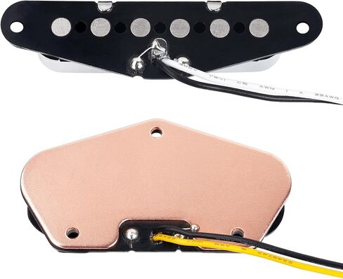 Banworks Alnico 5 Guitar Pickup 8.2k/7.6k الناتج المرتفع 50 مم/54 ملم لقطات الرقبة/الجسر مجموعة التقاطات لفائف واحدة مجموعة الألياف الكبار لـ Telecaster Tele TL حزمة الغيتار الكهربائية من 2 JT/SYQ-05 in Kuwait