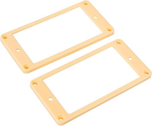Banworks Humbucker Rings Plastic Flat Humbucker Pickup Covers 4x4mm Guitar Pickup Frame for Epiphone Les Paul LP Style Electric Guitars Pack of 2 JT/SYQG-18 Black in Kuwait