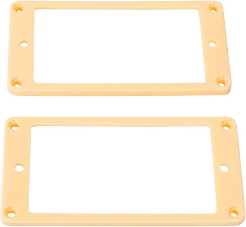 Banworks Humbucker Rings Plastic Flat Humbucker Pickup Covers 4x4mm Guitar Pickup Frame for Epiphone Les Paul LP Style Electric Guitars Pack of 2 JT/SYQG-18 Black in Kuwait