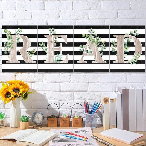 ملصقات القراءة Qeeenar قراءة علامة مجموعة Boho Farmhouse Decor Decordroom القراءة زخرفة زخرفة الفصول الدراسية لوازم ديكور لوحة إعلانات للرعاية النهارية في مرحلة ما قبل المدرسة. in Saudi Arabia