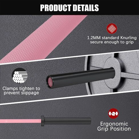 PROOFGOLD 6.6ft/7ft Olympic Barbell Bar 35Lb(15kg)/45LB(20kg) Barbell,Bench Press Bar for Squats and Deadlifts,Olympic Weight Bar for Home Gym,Womens Mens barbell(2inch),500LB/700LB/1000LB in Saudi Arabia