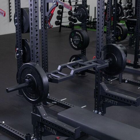 Titan Fitness Rackable Multi-Grip Camber Olympic Barbell ، تم تقييمه 1000 رطل ، زاوية ومحايدة لكرة القدم Barbell in Kuwait