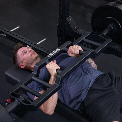 Titan Fitness Rackable Multi-Grip Camber Olympic Barbell ، تم تقييمه 1000 رطل ، زاوية ومحايدة لكرة القدم Barbell in Kuwait