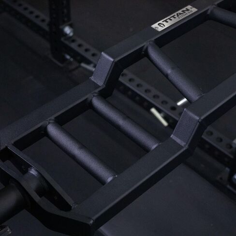 Titan Fitness Rackable Multi-Grip Camber Olympic Barbell ، تم تقييمه 1000 رطل ، زاوية ومحايدة لكرة القدم Barbell in Kuwait