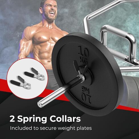Gymax Olympic Polling Bar - 56 "chrome hex hex exiture bar for quats ، deadlifts ، trurgs & power pows ​​- 800 £ in Saudi Arabia