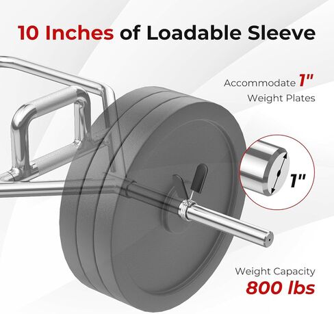 Gymax Olympic Polling Bar - 56 "chrome hex hex exiture bar for quats ، deadlifts ، trurgs & power pows ​​- 800 £ in Saudi Arabia