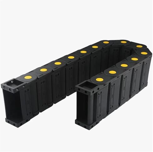 Transmission Chain of power Bridge / Enclosed Open Type Cable Drag Chain Towline 35 Series 35x75 1000mm for CNC Milling Machine Wire Protection Transmission Chain of power(150mm,35X100MM_BRIDGE) in Saudi Arabia