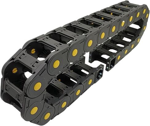 Transmission Chain of Power 1 Meter 25X60 Bridge Type Chain Drag Wire Carrier Cable Holder Enhanced Transmission Parts Plastic Towline for CNC Machine Transmission Chain of Power(R100) in Saudi Arabia