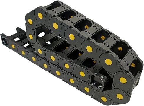 Transmission Chain of Power 1 Meter 25X60 Bridge Type Chain Drag Wire Carrier Cable Holder Enhanced Transmission Parts Plastic Towline for CNC Machine Transmission Chain of Power(R100) in Saudi Arabia