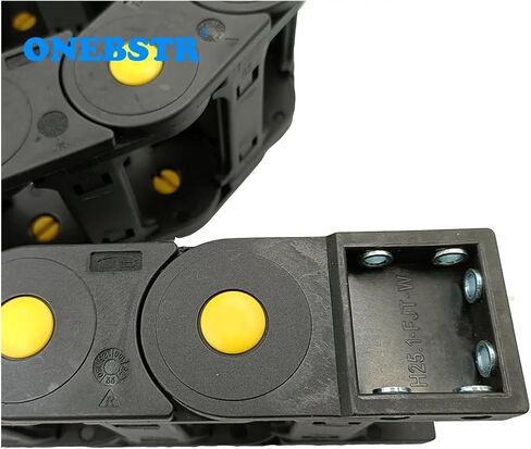 Transmission Chain of Power 1 Meter 25X60 Bridge Type Chain Drag Wire Carrier Cable Holder Enhanced Transmission Parts Plastic Towline for CNC Machine Transmission Chain of Power(R100) in Saudi Arabia