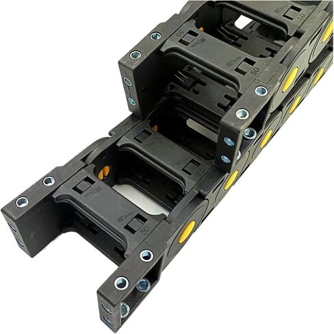 Transmission Chain of Power 1 Meter 25X60 Bridge Type Chain Drag Wire Carrier Cable Holder Enhanced Transmission Parts Plastic Towline for CNC Machine Transmission Chain of Power(R100) in Saudi Arabia