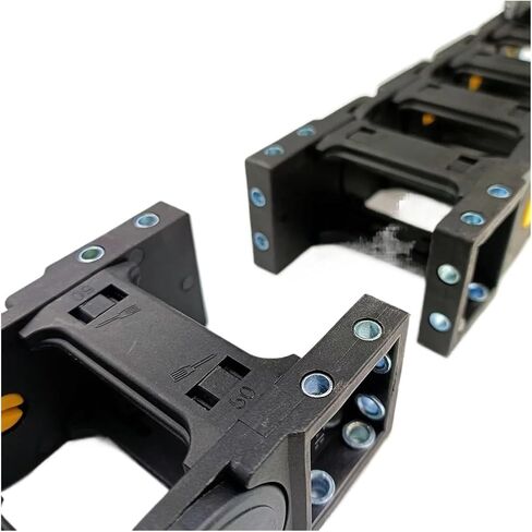 Transmission Chain of Power 1 Meter 25X60 Bridge Type Chain Drag Wire Carrier Cable Holder Enhanced Transmission Parts Plastic Towline for CNC Machine Transmission Chain of Power(R100) in Saudi Arabia
