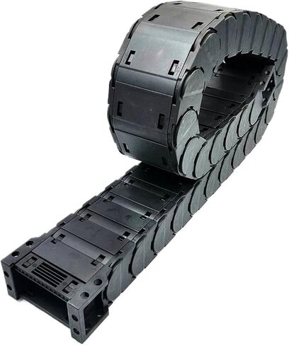 Transmission Chain of Power 1 Meter D25x57mm Drag Chain Wire Carrier Cable Low Noise Closed Type Open On Both Sides CNC Router Machine Tools Transmission Chain of Power(R75) in Saudi Arabia