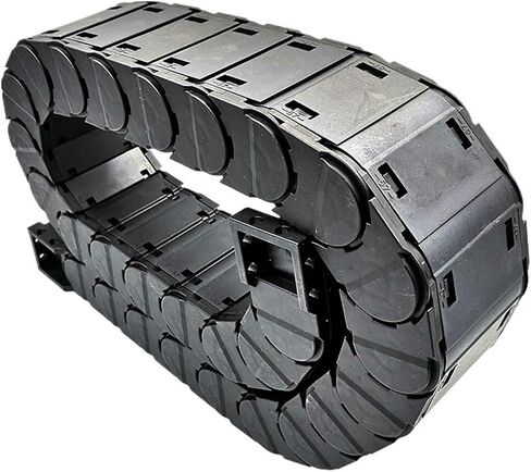 Transmission Chain of Power 1 Meter D25x57mm Drag Chain Wire Carrier Cable Low Noise Closed Type Open On Both Sides CNC Router Machine Tools Transmission Chain of Power(R75) in Saudi Arabia