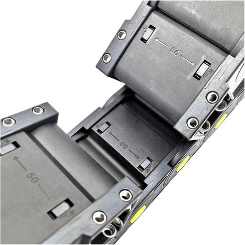 Transmission Chain of Power 1 Meter 25x60mm Closed Type Chain Drag Cable Wire Carrier Plastic Transmission Towline for CNC Engraving Machine Transmission Chain of Power(R125) in Saudi Arabia