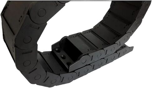 Transmission Chain of Power 1 Meter 25x77mm Wire Carrier Cable Drag Chain CNC Router Tools End Joints Closed On Both Sides Transmission Transmission Chain of Power(R125) in Saudi Arabia
