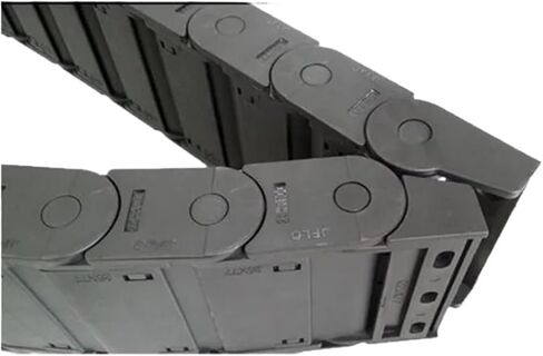 Transmission Chain of Power 1 Meter 25x77mm Wire Carrier Cable Drag Chain CNC Router Tools End Joints Closed On Both Sides Transmission Transmission Chain of Power(R125) in Saudi Arabia