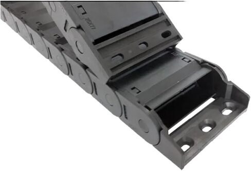 Transmission Chain of Power 1 Meter 25x77mm Wire Carrier Cable Drag Chain CNC Router Tools End Joints Closed On Both Sides Transmission Transmission Chain of Power(R125) in Saudi Arabia