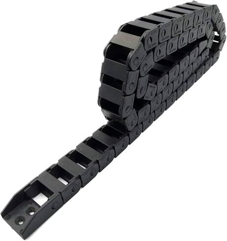 Transmission Chain of Power 1Meter 10x10 10x15 10x20 Wire Carrier Cable Drag Chain Bridge Non-Opening with End Connectors Tanks Towline Transmission Chain of Power(Inner Size 10X15mm,R28) in Saudi Arabia