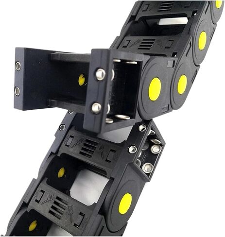 سلسلة نقل الطاقة 1 متر 25x100mm نوع الجسر سلك الكبل الناقل السلسلة السحب البلاستيكية السحب سلسلة نقل السحب لسلسلة نقل آلة نقش CNC من الطاقة (R55) in Kuwait