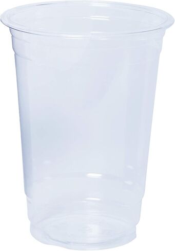 GUSTO [16 oz. - 100 Pack] Crystal PET Clear Plastic Cups for Party - Ideal for Cold Beverages, Smoothies, and Parties-(Formerly Comfy Package) in Saudi Arabia
