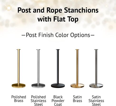 Celine Set of 2 Post and Rope Stanchion, Roller Base, (Polished Brass Post, Crown Top) in Saudi Arabia