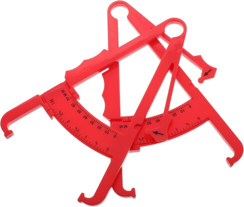 SAFIGLE 2pcs Calipers for Accurate Measurement Plastic Skinfold Calipers for Bmi Calculation Dual Measurement Tools for Men and Women Lightweight Portable Design for Easy Use in Saudi Arabia