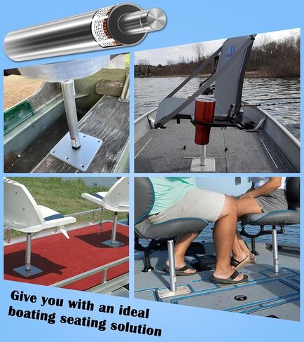 3/4" Boat Seat Pin Post for Most Marine Boat Seat Pedestal Base Mount, SP-2164 Boat Seat Pedestal Post Lock-in Aluminum Extension Post Pole for Pontoon Boats/Fishing Boats/Bass Boats/Cruising Boats in Saudi Arabia