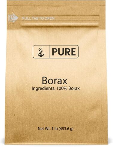 Pure Original Ingredients Borax (4 oz) Sodium Borate, Multipurpose Cleaning Agent, Ideal Slime Ingredient in Saudi Arabia