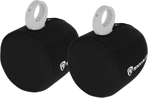 Rockville RWBC90 Pair 8" Neoprene Wakeboard Tower Speaker Covers - Water & Moisture Protection, Fits 8.5-9.2" Diameter, 10-11.2" Height in Saudi Arabia