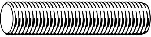 قضيب ملولب بالكامل ، 3/8 "-24 ، 12 بوصة ، الصلب ، الصف A ، الانتهاء من الزنك in Saudi Arabia