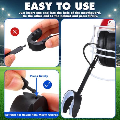 Keydder 20 PCS Football Mouth Guard Tether فقط حزام بديل عالمي لحراسة الفم لكرة القدم Taekwondo Hockey Basketer Matches Helmet in Saudi Arabia