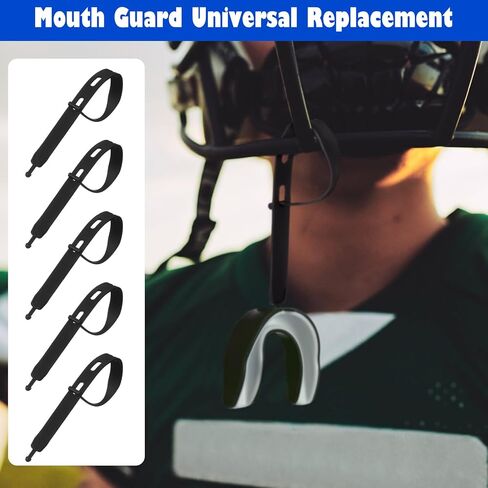 Keydder 20 PCS Football Mouth Guard Tether فقط حزام بديل عالمي لحراسة الفم لكرة القدم Taekwondo Hockey Basketer Matches Helmet in Saudi Arabia