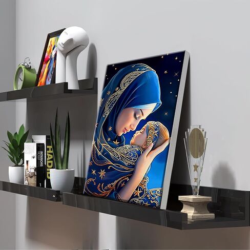 ATDMS Paint by Numbers Kits for Adult with Frame DIY Landscape Paint by Number with Easel Acrylic Forest Oil Painting by Number for Wall Hanging Home Room Decor 7.87x11.81 Inch in Saudi Arabia
